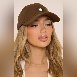 baseball cap in brown